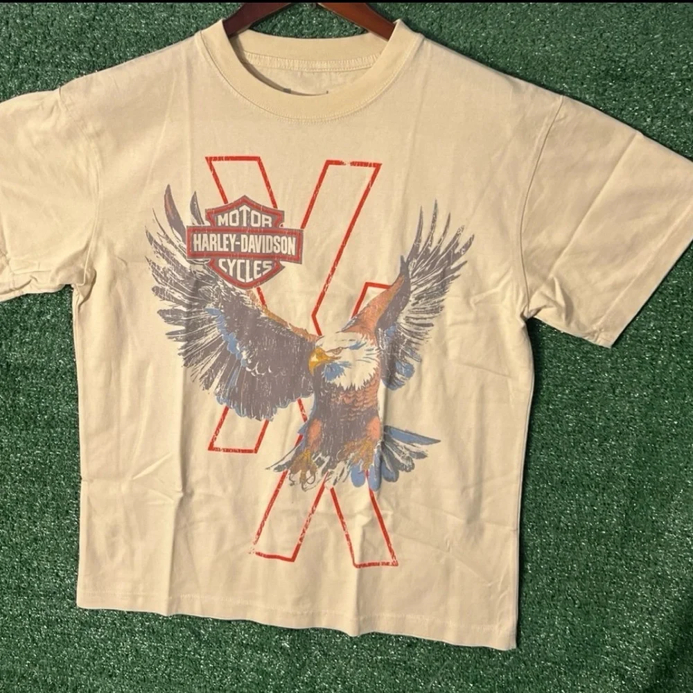 Harley-Davidson X MGK Lost Americana Eagle Graphic T-Shirt Sz XL - Picture 2 of 3